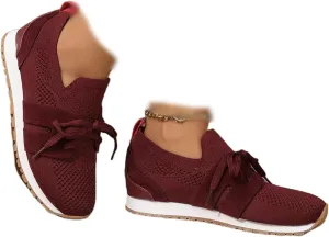 Ladmiple Slip On Sneakers Women Arch Support Running Shoes Lightweight Tennis Shoes Gym Workout Fashion Walking Sneakers 2025