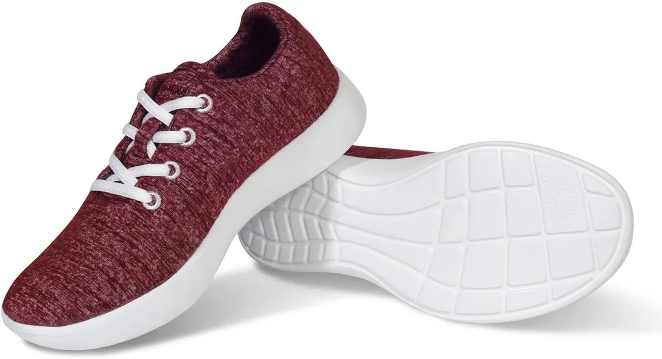 LeMouton Classic Women's Wool Shoe | Comfortable Lightweight | Walking Lace Up Sneaker