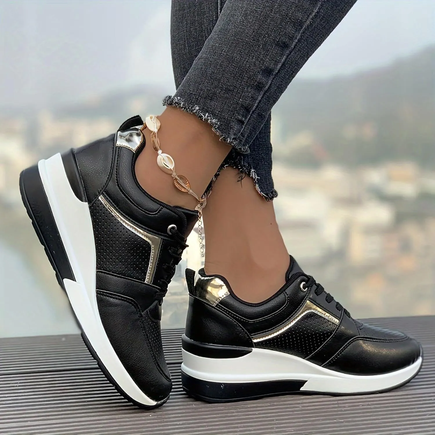 Lightweight Nursing Shoes for Women Sports Workout Gym Shoes for Running Classic Athletic Skateboard Sneakers