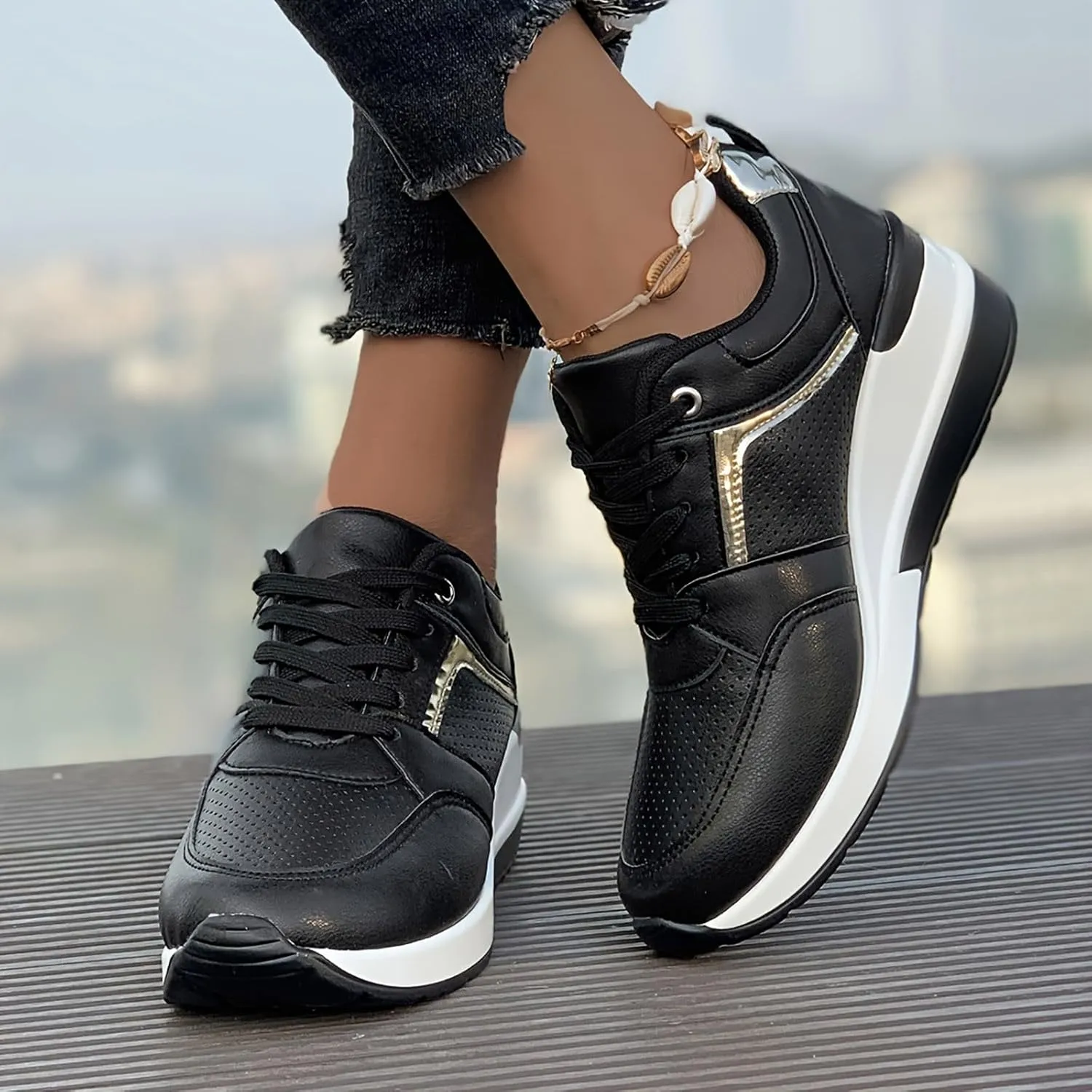 Lightweight Nursing Shoes for Women Sports Workout Gym Shoes for Running Classic Athletic Skateboard Sneakers