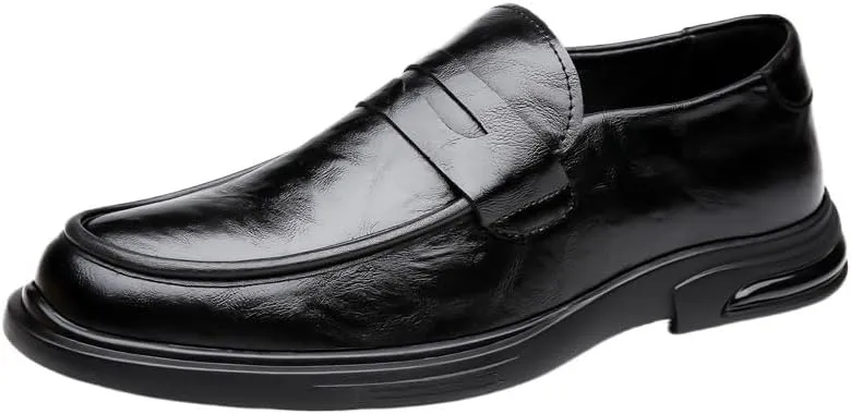 Luxury Men Leather New Loafers, Casual Straw Woven-Style Slip-On Flat Shoes Formal Shoes for Daily Wear, Wedding, Banquet, Office, Business Occasions
