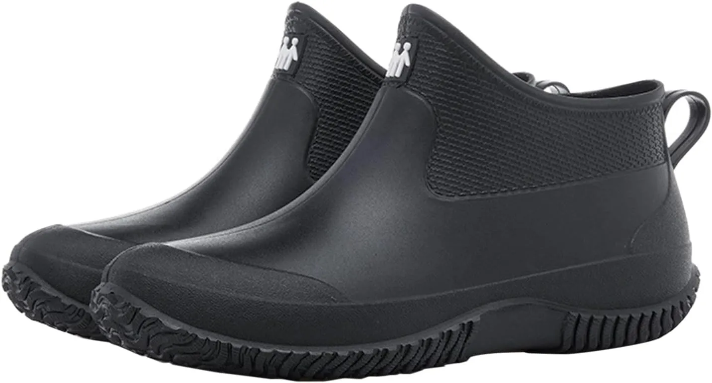 Men's And Women's Outdoor Waterproof Anti Slip Rain Boots Fashionable Short Rain Boots Garden Shoes Ankle Boots