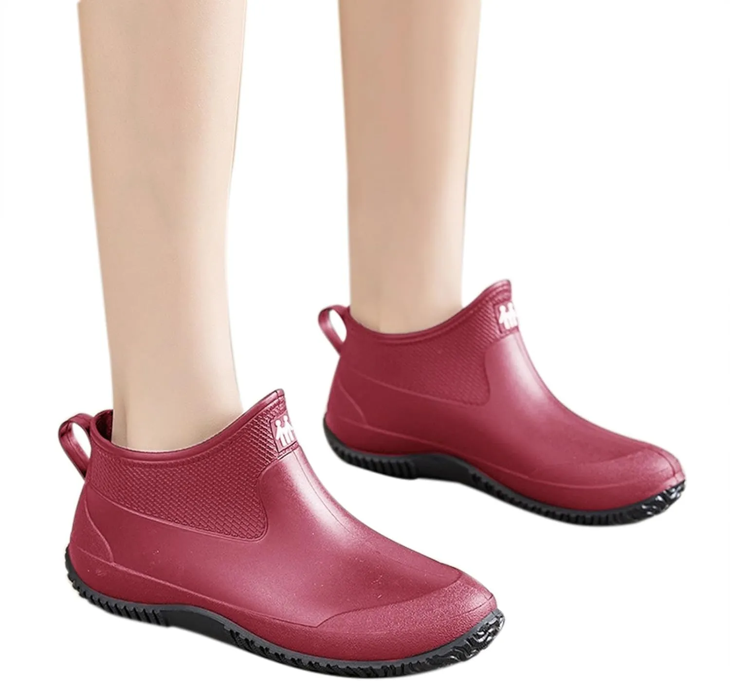 Men's And Women's Outdoor Waterproof Anti Slip Rain Boots Fashionable Short Rain Boots Garden Shoes Ankle Boots