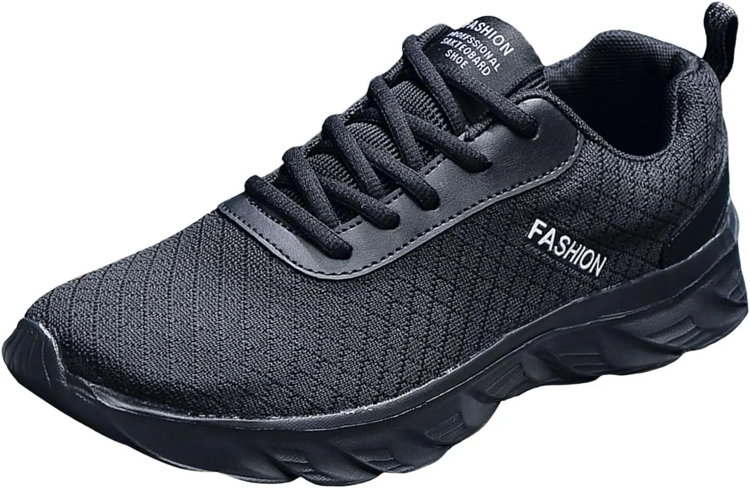Men's Classic Casual Jogging Sneakers Lace Up Lightweight Breathable Fashion Sneaker Non Slip Barefoot Sneaker