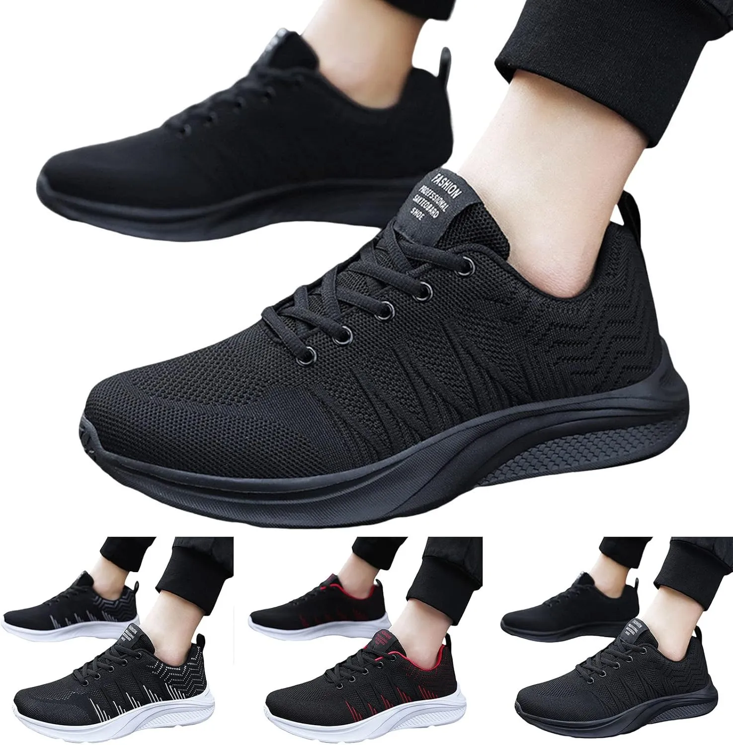 Men's Classic Casual Jogging Sneakers Lightweight Breathable Walking Shoe Gym Tennis Athletic Fashion Sneakers