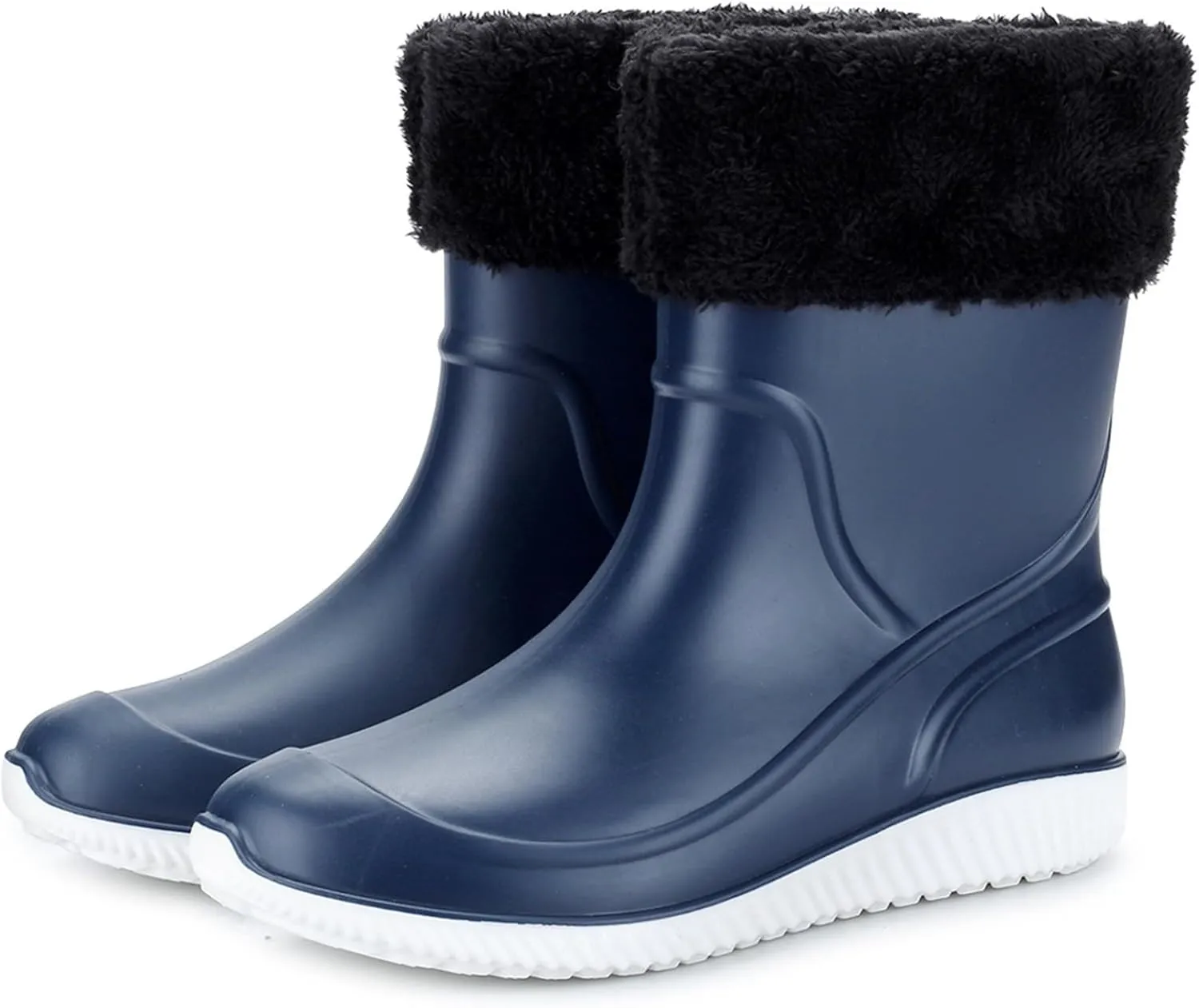Men's Rain Boots Waterproof Non-Slip Outdoor Work Rubber Boots Fishing Boots For Men Waterproof Ankle Rain Boots