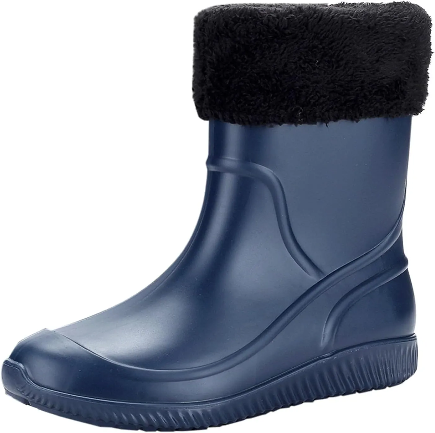 Men's Rain Boots Waterproof Non-Slip Outdoor Work Rubber Boots Fishing Boots For Men Waterproof Ankle Rain Boots