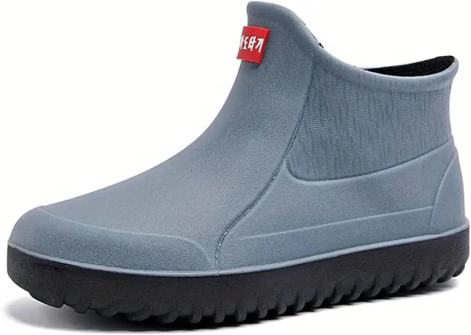 Men's Short Tube Slip On Rain Boots Outer Neoprene Boots Hiking Rain Boots Fishing Boots Water Proof Rain Boots