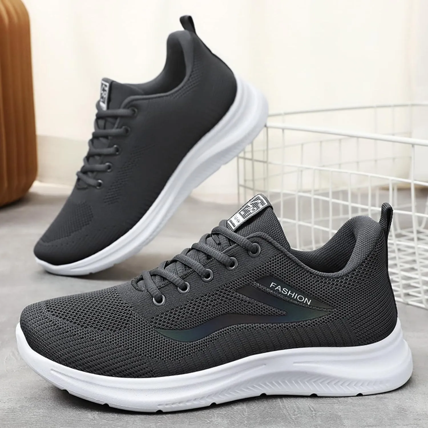 Men's Stretch Memory Foam Shoes Lightweight Breathable Slip on Running Shoe Men's Classic Casual Walking Shoes
