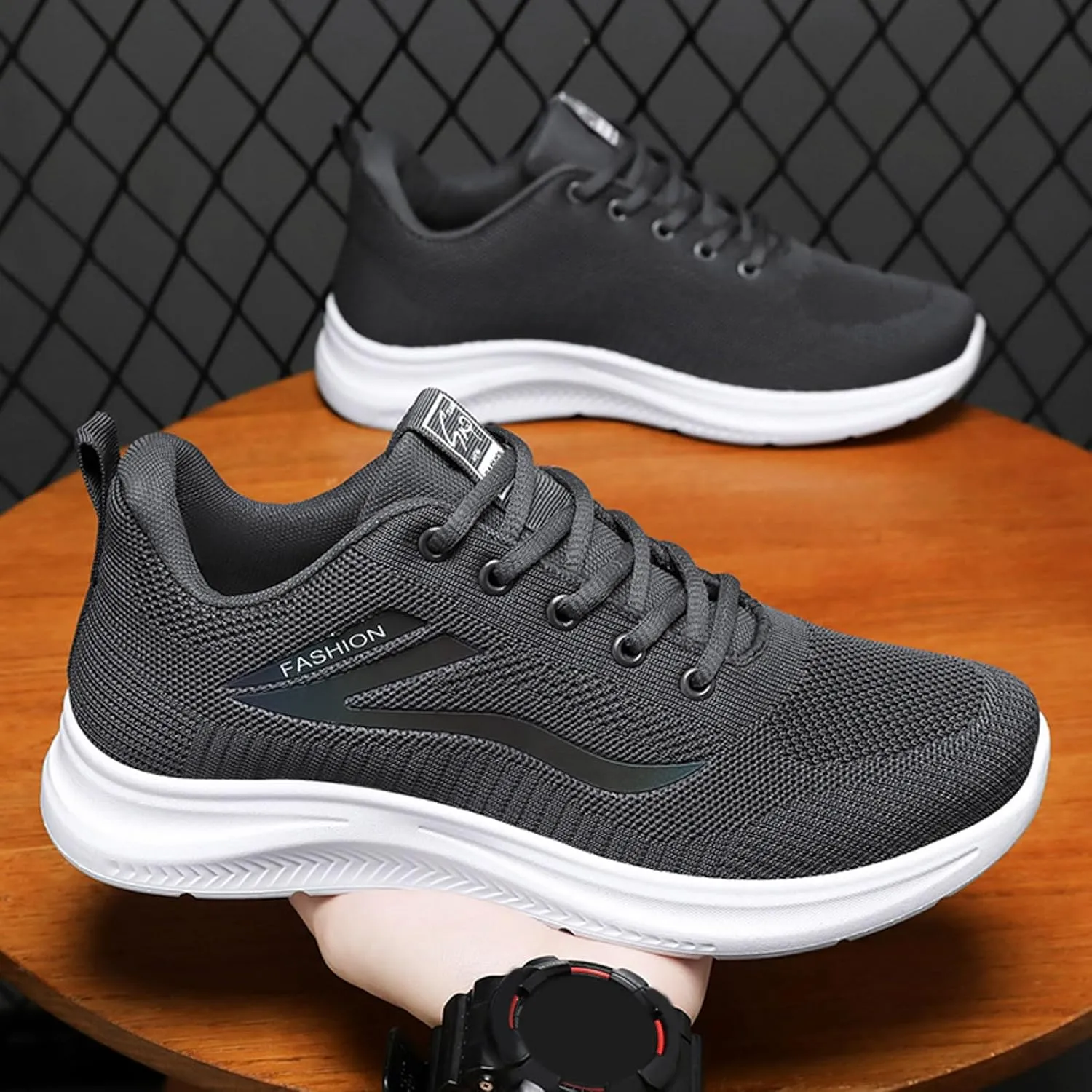 Men's Stretch Memory Foam Shoes Lightweight Breathable Slip on Running Shoe Men's Classic Casual Walking Shoes