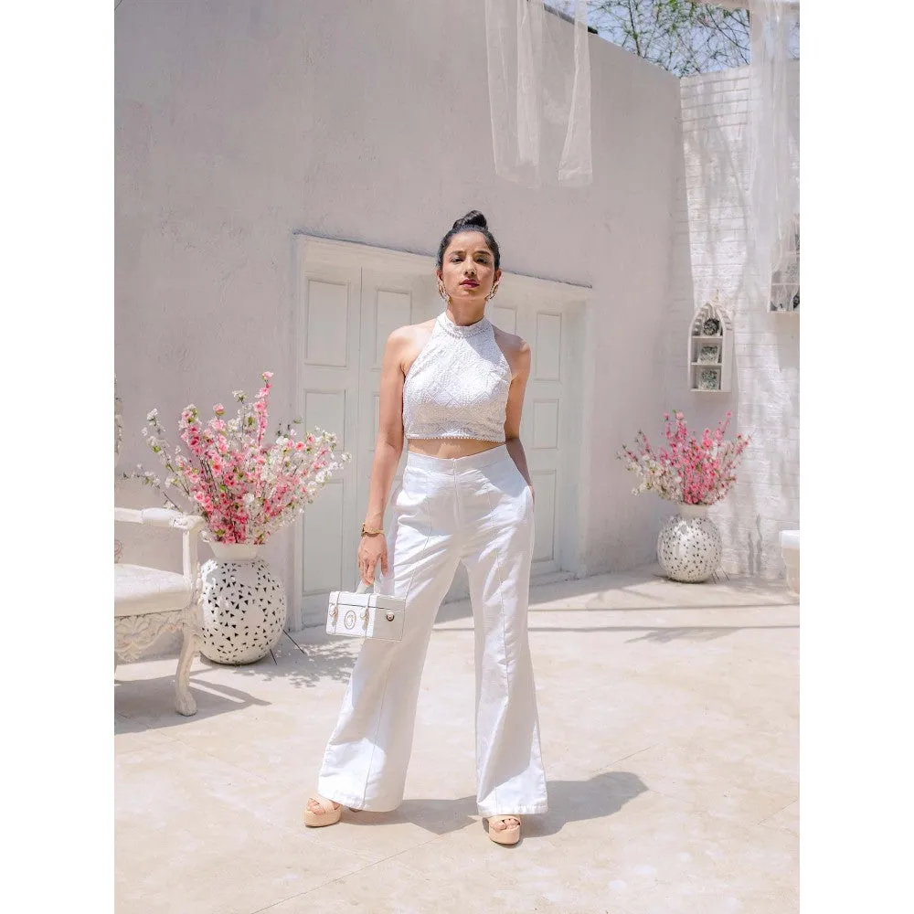 MONK & MEI Nazm Pants- White