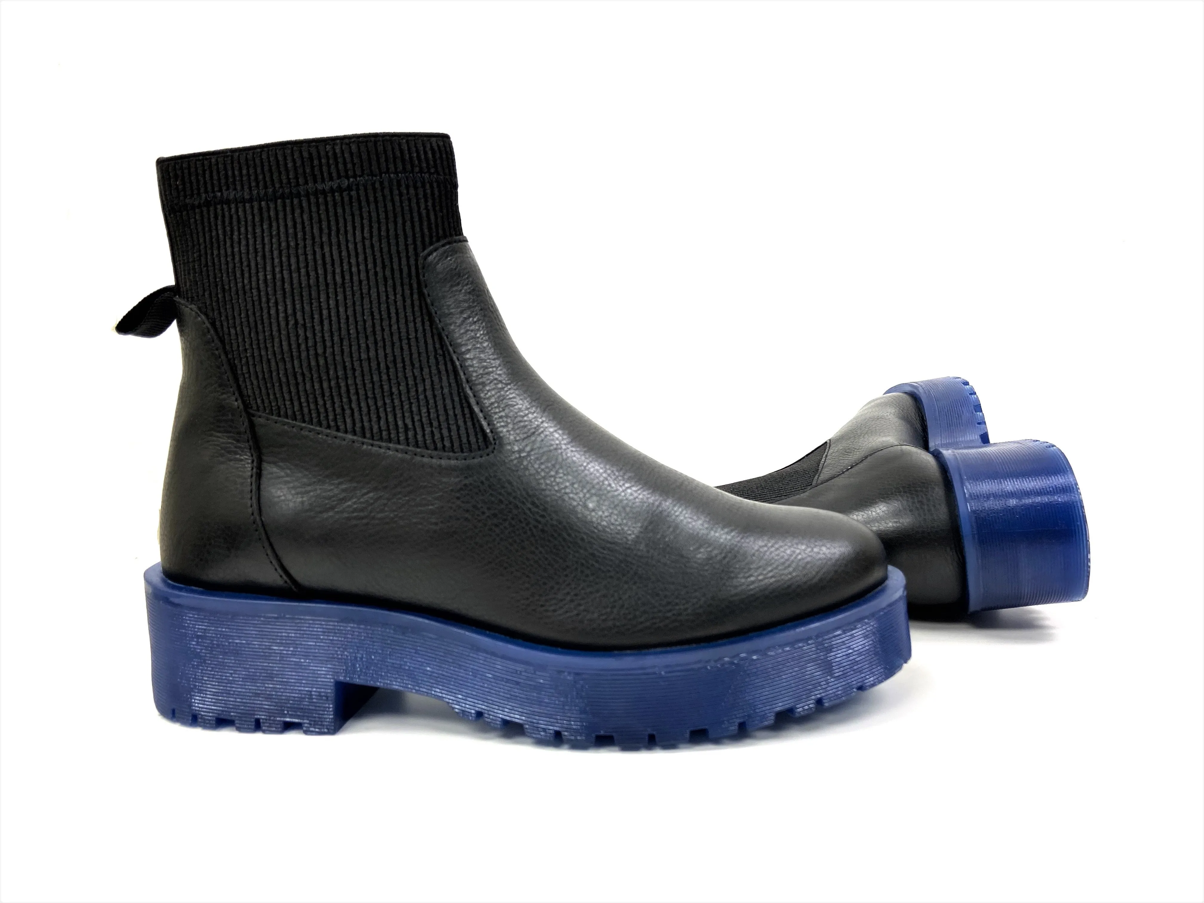 Olivias Elegant Blue Chelsea Platform Shoes