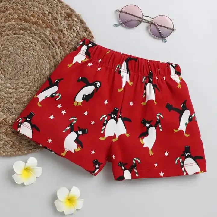 Penguin Printed Short