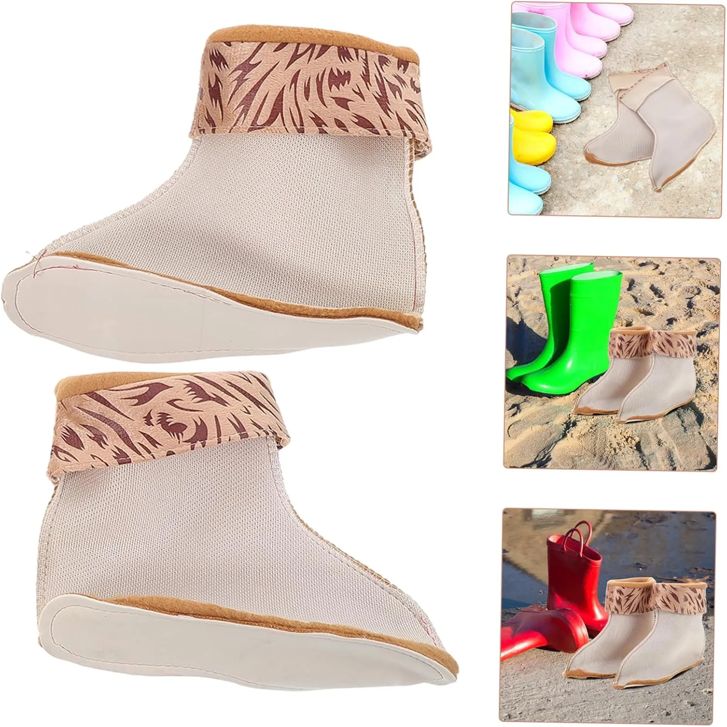 POPETPOP Fleece Socks Boots for Women Boot Warmers for Men Winter Socks Warm Socks for Men Hunter Socks for Rain