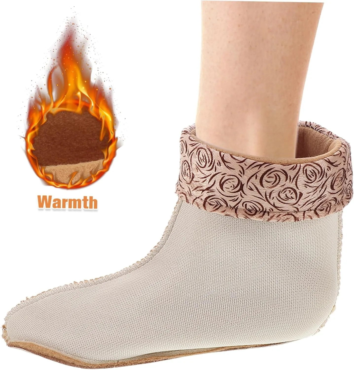 POPETPOP Fleece Socks Boots for Women Boot Warmers for Men Winter Socks Warm Socks for Men Hunter Socks for Rain