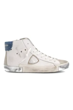 PRSX High Veau Denim Blanc