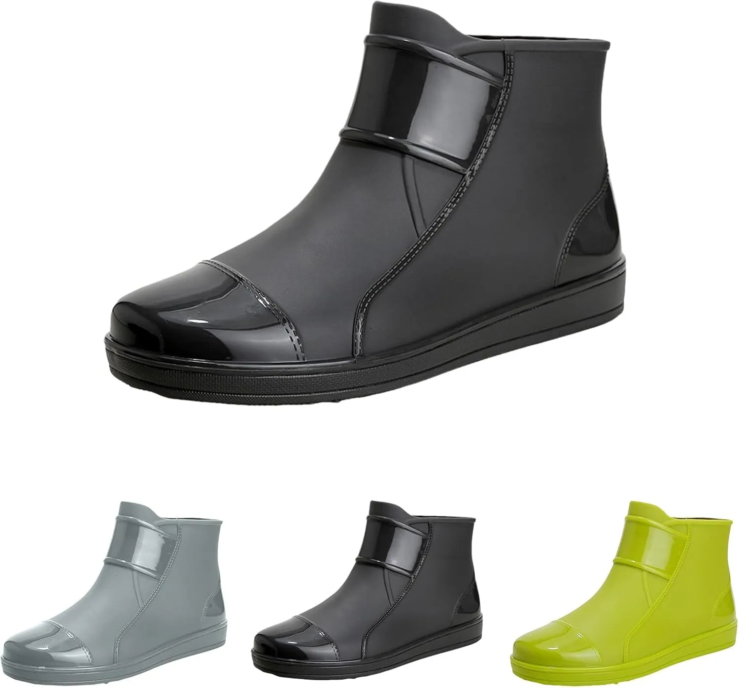 Rain Boots for Women Ankle Mid Calf Rain Boots For Women Waterproof Garden Shoes Anti-Slipping Rainboots for Ladies
