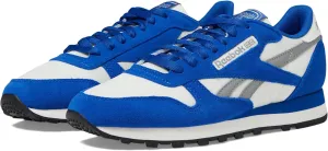 Reebok Unisex Classic Leather Sneakers Legacy, Boundless Blue/Chalk/Grey 3, 9 US Men