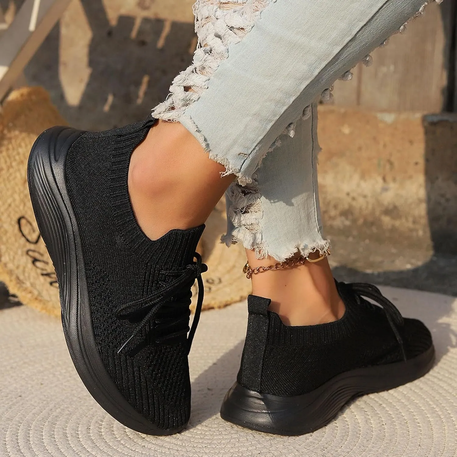 Running Shoes Women Walking Shoes Lightweight Tennis Shoes Non Slip Shoes Casual Breathable Sneakers for Workout Sports