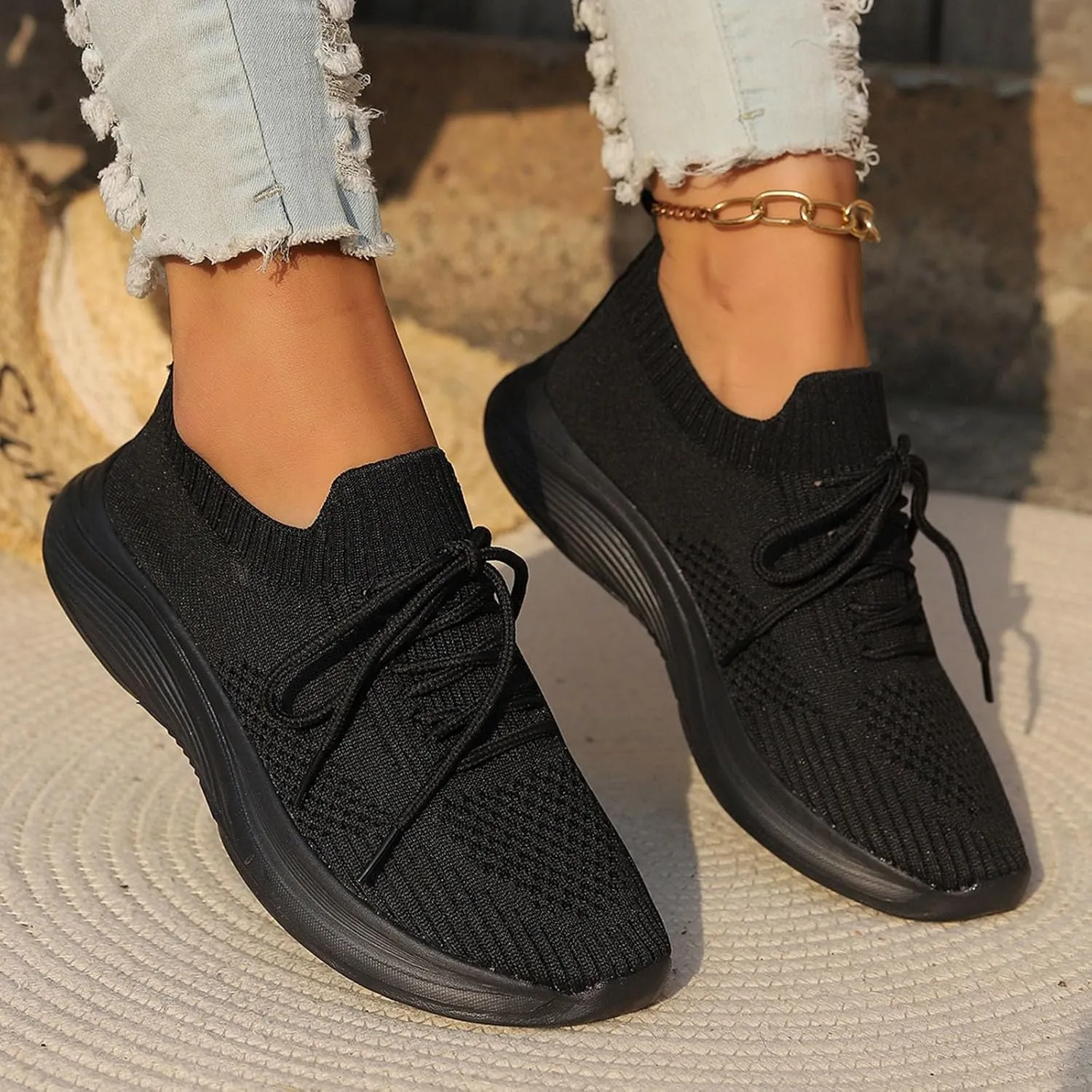 Running Shoes Women Walking Shoes Lightweight Tennis Shoes Non Slip Shoes Casual Breathable Sneakers for Workout Sports