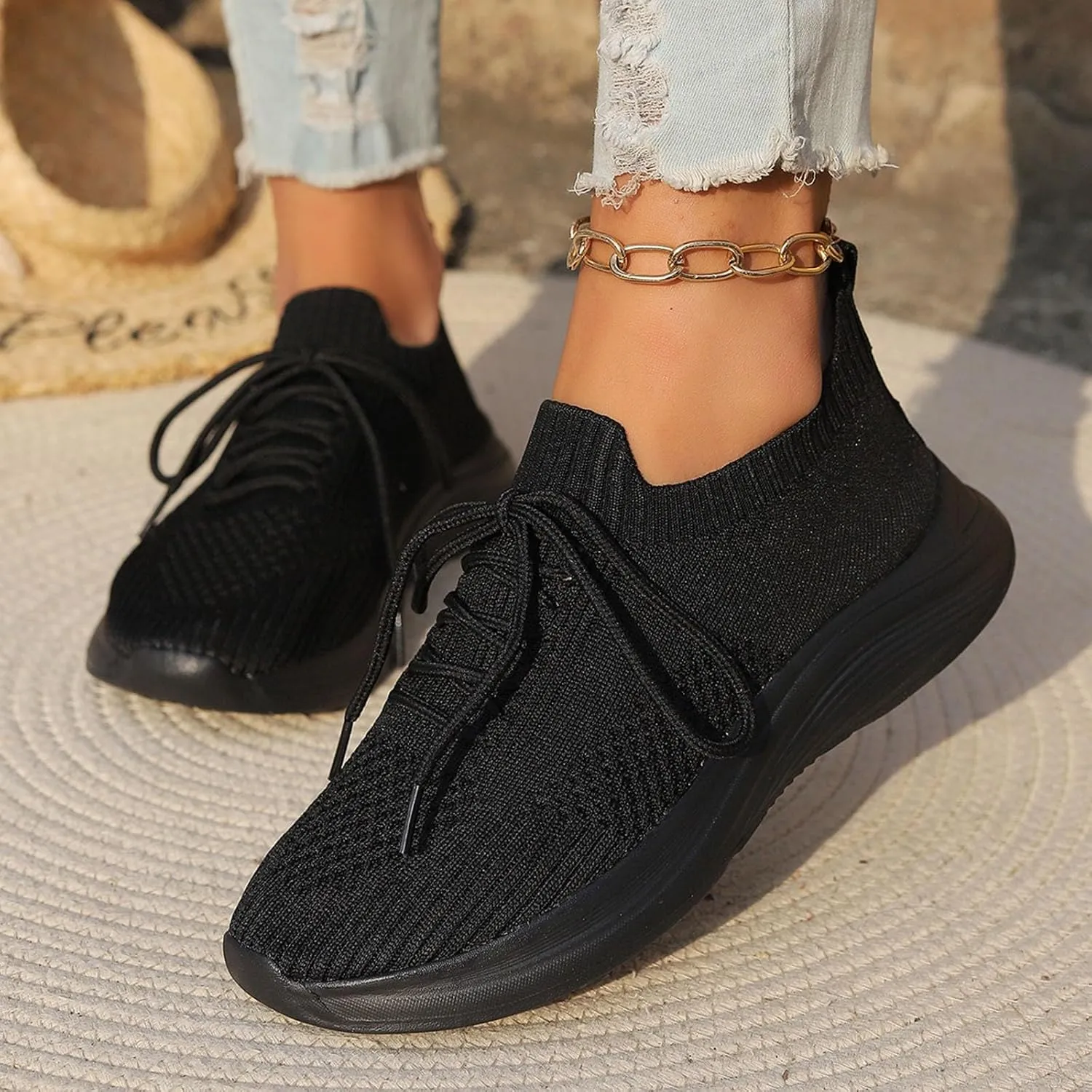 Running Shoes Women Walking Shoes Lightweight Tennis Shoes Non Slip Shoes Casual Breathable Sneakers for Workout Sports
