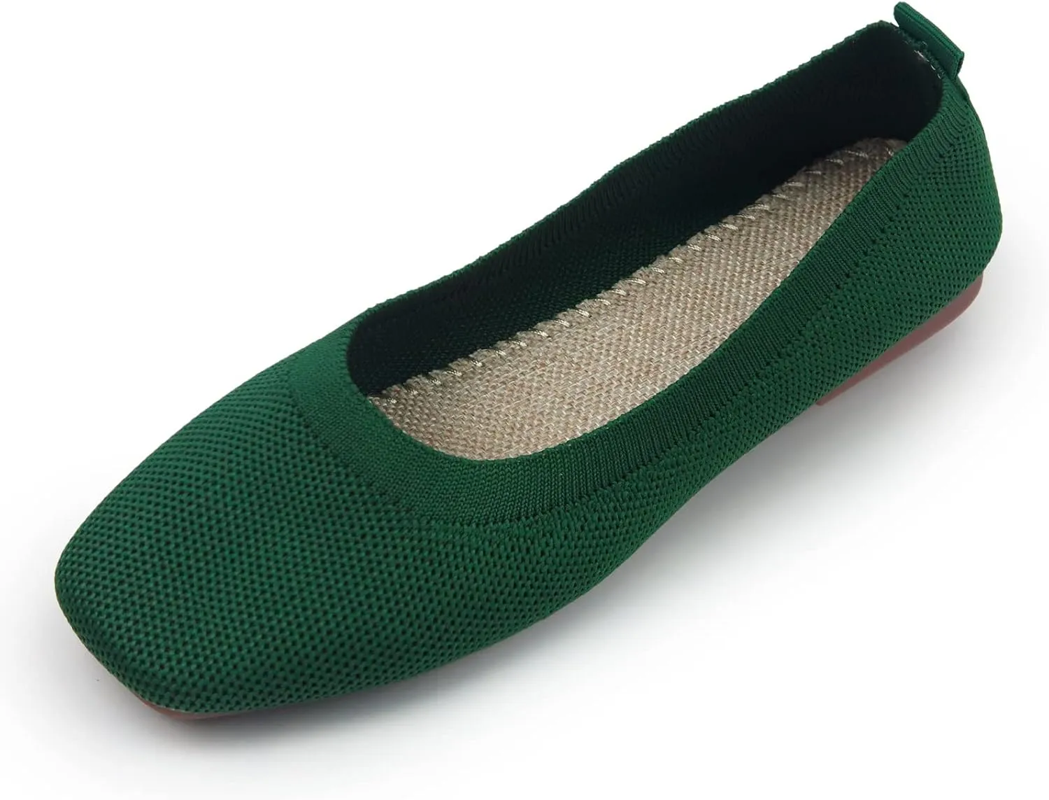 RVROVIC Women Flat Shoes Knitted Lightweight Slip-on Loafers Breathabel Soft Comfortable Ballet Flats