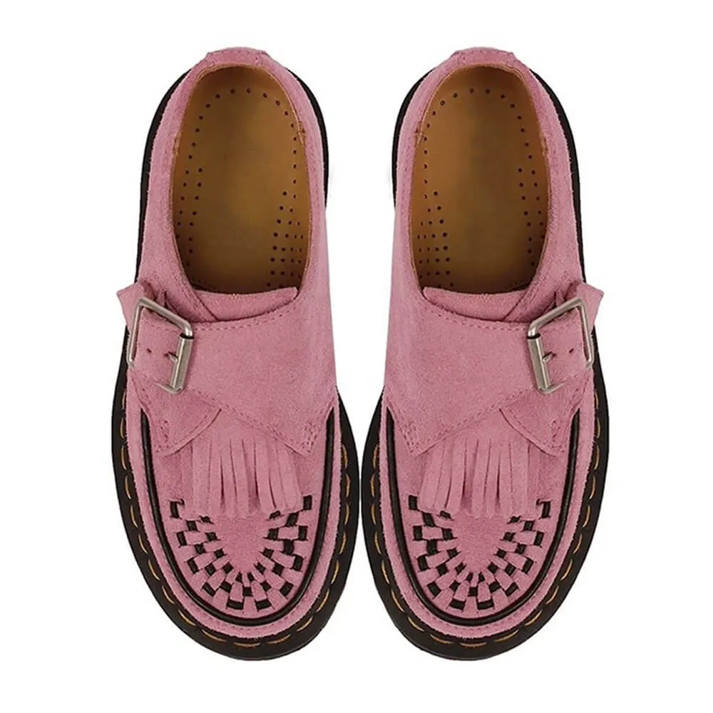 Self Made Fringe Suede Loafers