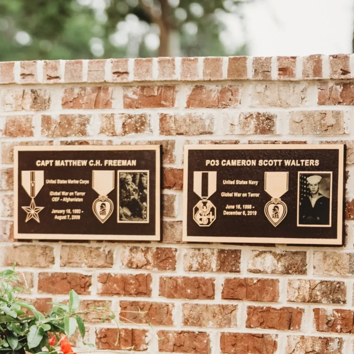 Set of Soldier Memorial Plaques