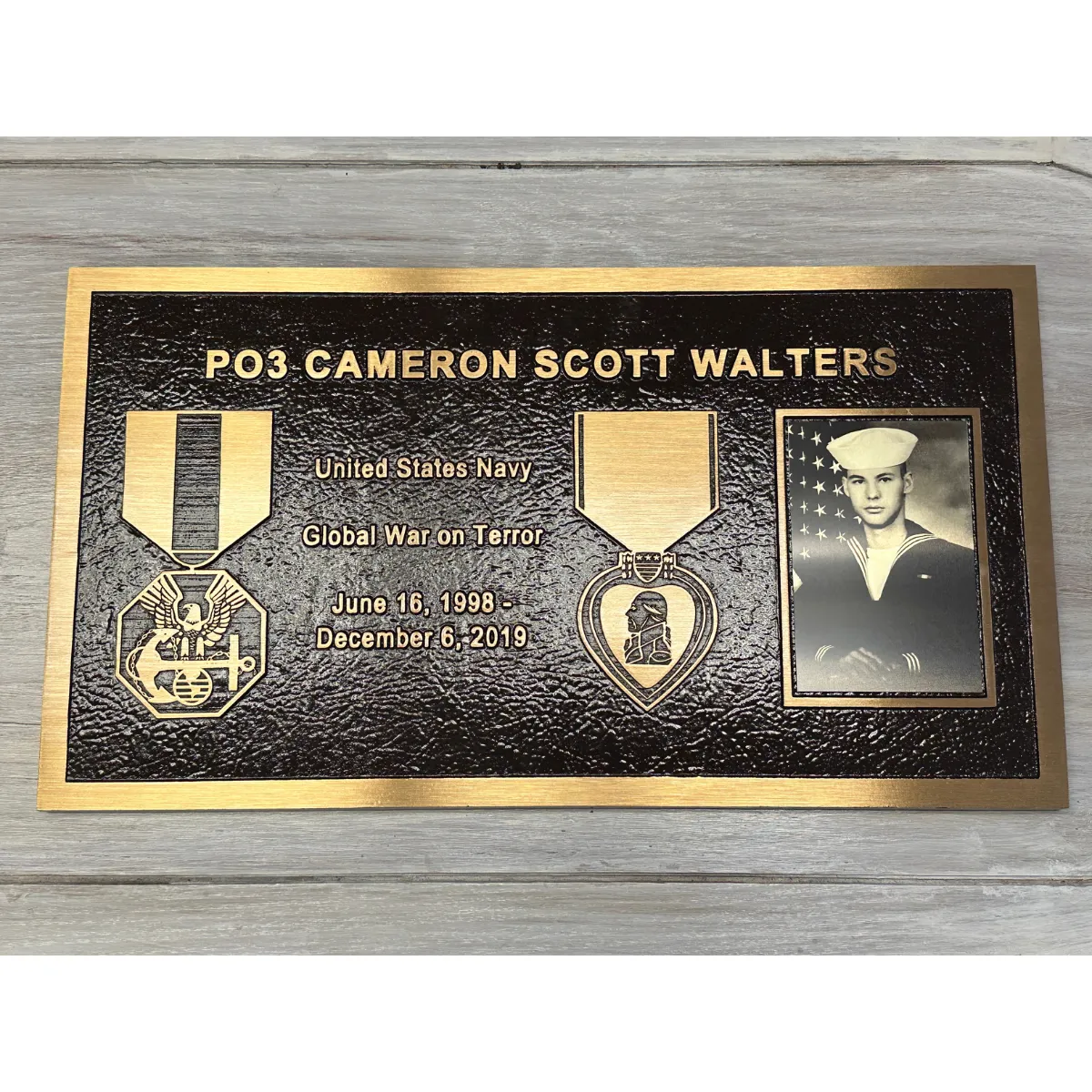 Set of Soldier Memorial Plaques