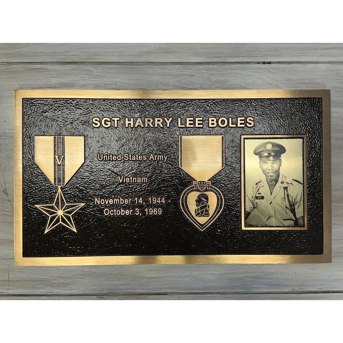 Set of Soldier Memorial Plaques