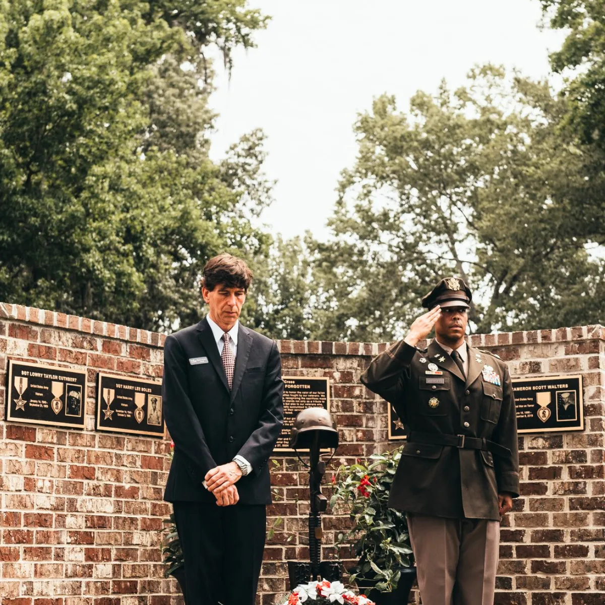 Set of Soldier Memorial Plaques