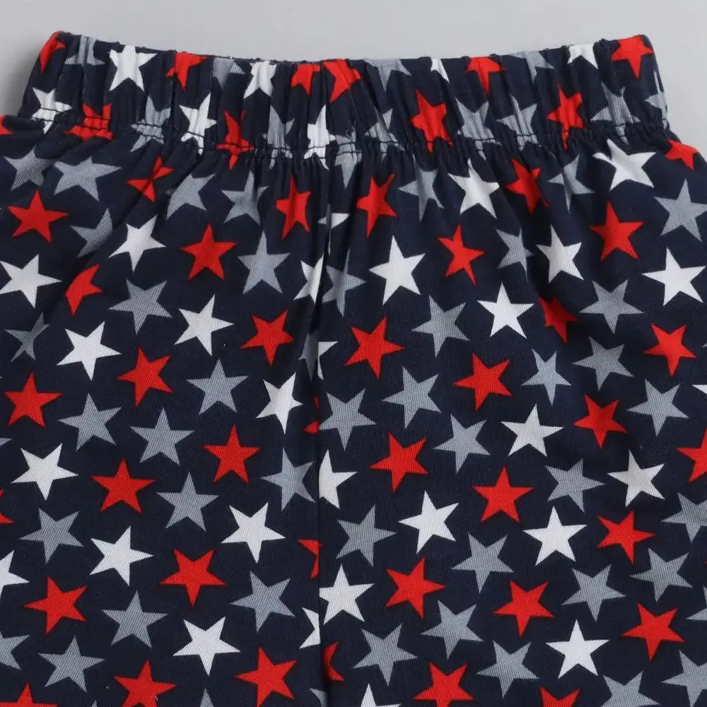 Stars Printed Shorts - Navy