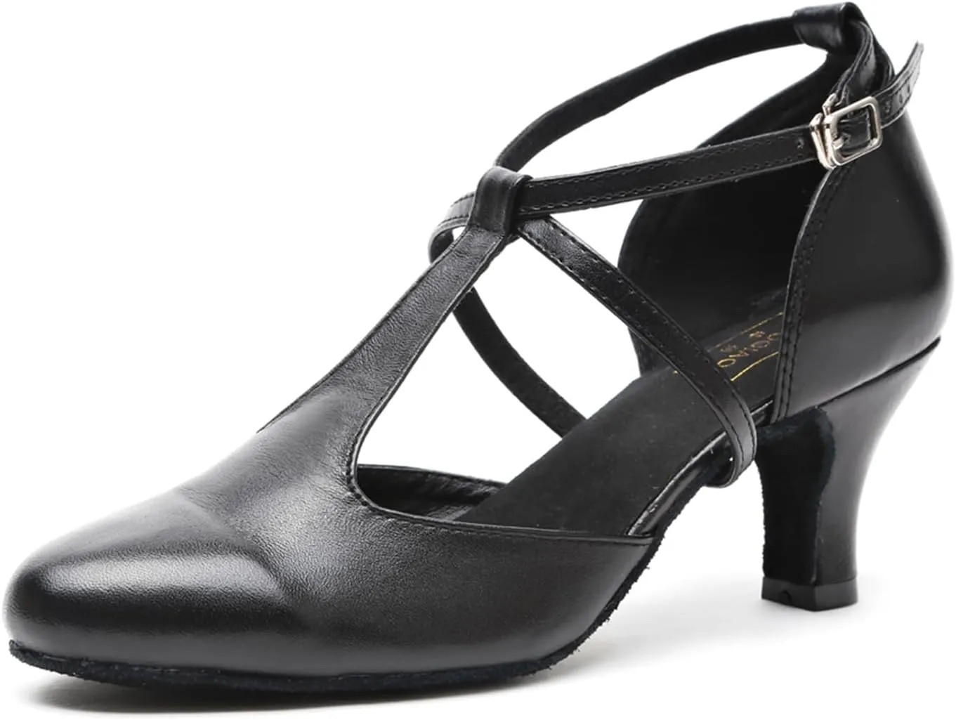 T-Strap Ballroom Dance Shoes for Women's Salsa Latin Tango Wedding Party