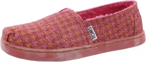TOMS Classic Houndstooth Girl's Shoes Size 12.5, Color: Red