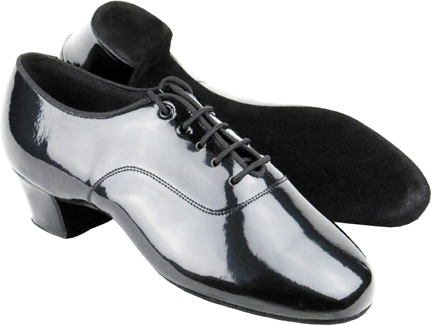 Very Fine Men's Ballroom Salsa Latin Dance Shoes Black C2301 Dance Shoes (Bundle of 5) 1.5 Inch Heel