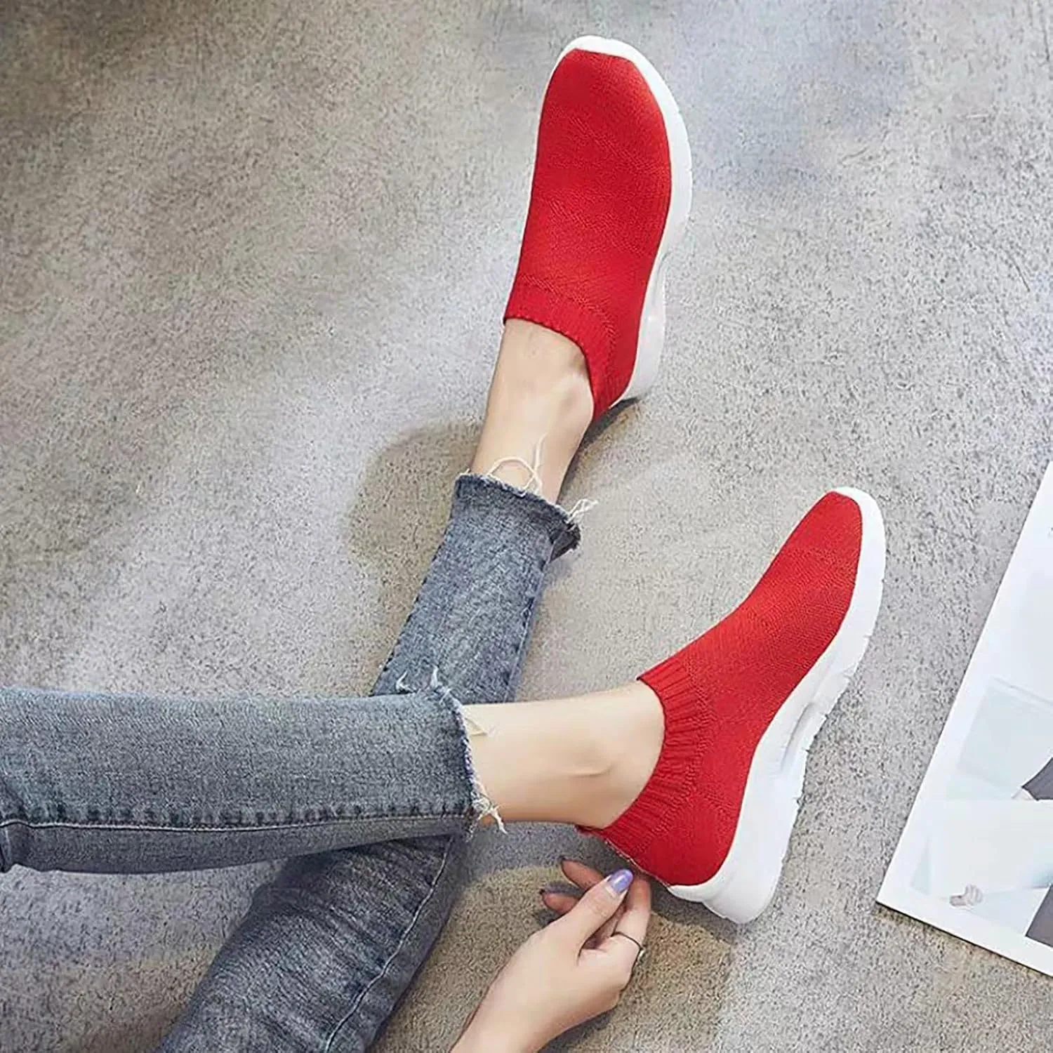 Walking Shoes Running Shoes for Women Lightweight Tennis Sneakers Athletic Workout Non Slip on Fashion Womans Shoes