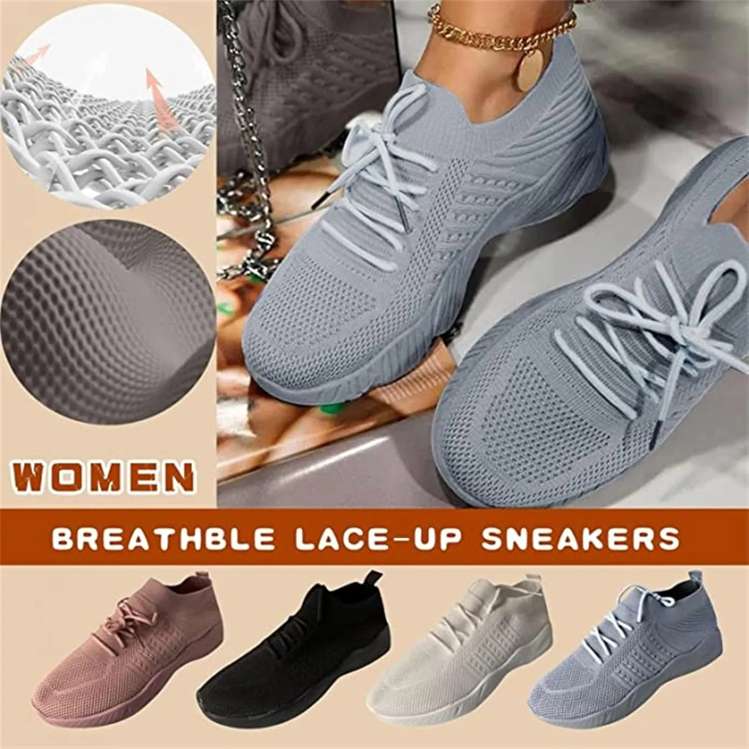 Walking Shoes Women Arch Support Slip On Sneakers Lady Mesh Loafers Fashion Casual Athletic Running Tennis Shoes 2025