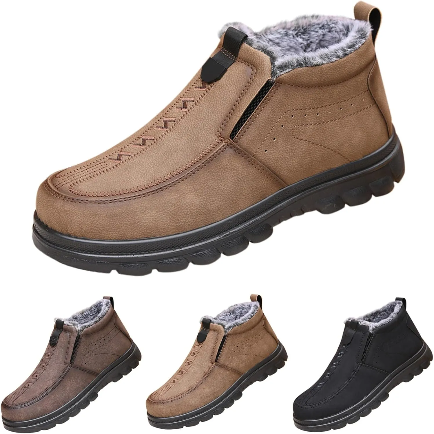 Women Snow Shoes Non-Slip Winter Walking Shoes For Men Plush Lined Hiking Boots Women aterproof Casual Shoes