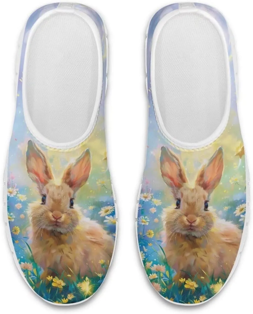 Women's Art Pattern Slip-On Sneakers Casual Low-Top Flat Dress Shoes Lightweight Soft Shoes Non-Slip Workout Holiday Shoes US Size 5.5-11.5