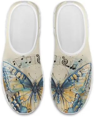 Women's Art Pattern Slip-On Sneakers Casual Low-Top Flat Dress Shoes Lightweight Soft Shoes Non-Slip Workout Holiday Shoes US Size 5.5-11.5