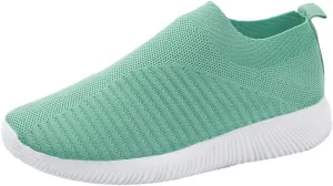 Women's Fashion Sneaker Non Slip Breathable Lightweight Comfortable Lace Up Womens Running Shoes Arch Support Loafers Women White Shoes for Women Sneakers