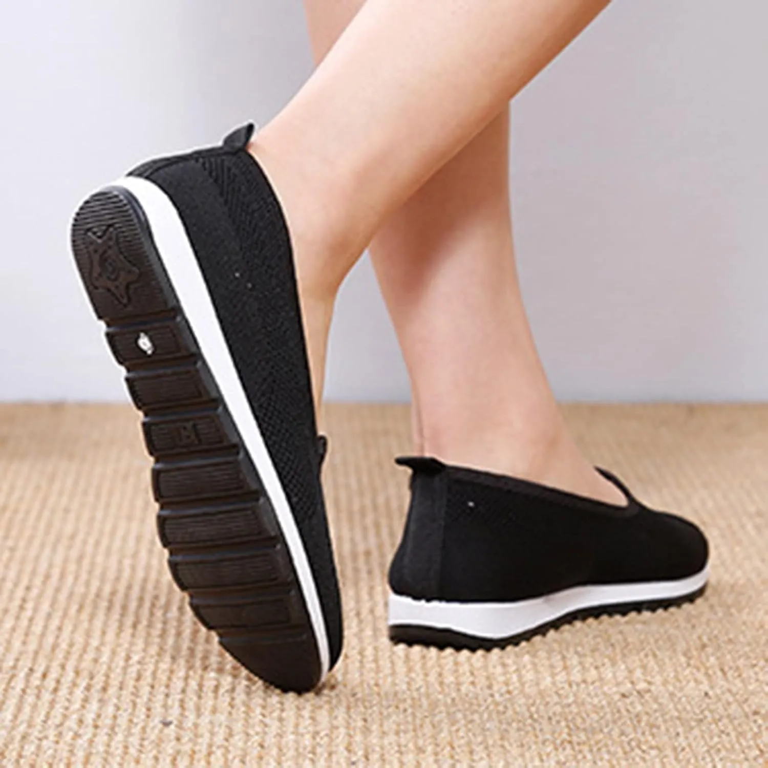 Womens Orthopedic Casual Loafers Slip On Walking Shoes with Arch Support Comfortable Sneakers Plantar Fasciitis Relief Foot Heel Pain Diabetic