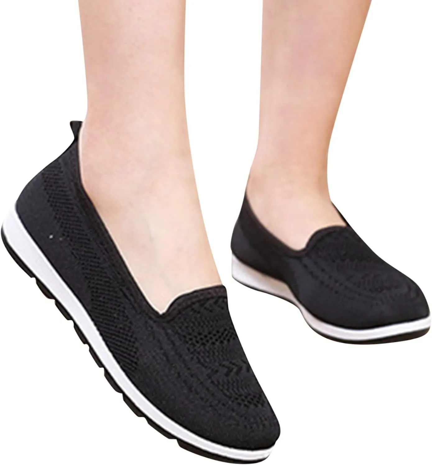 Womens Orthopedic Casual Loafers Slip On Walking Shoes with Arch Support Comfortable Sneakers Plantar Fasciitis Relief Foot Heel Pain Diabetic