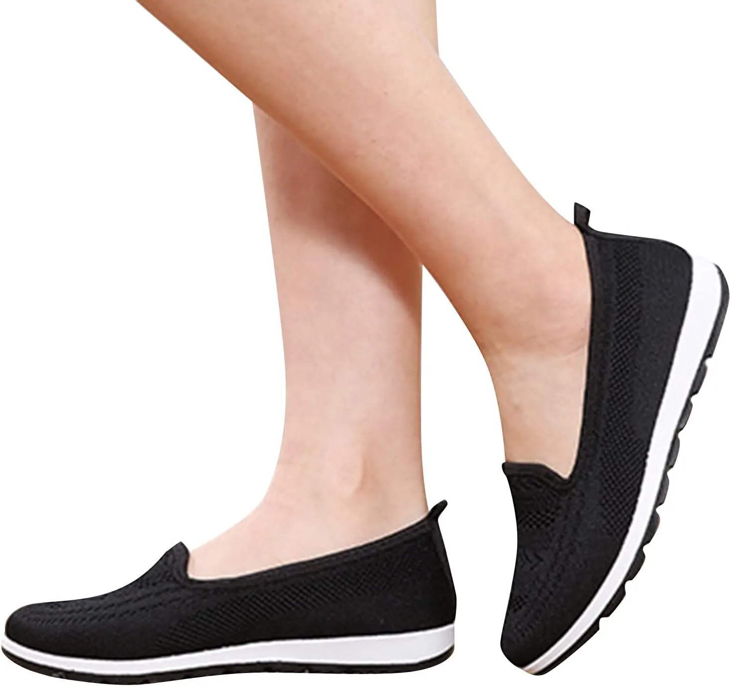 Womens Orthopedic Casual Loafers Slip On Walking Shoes with Arch Support Comfortable Sneakers Plantar Fasciitis Relief Foot Heel Pain Diabetic
