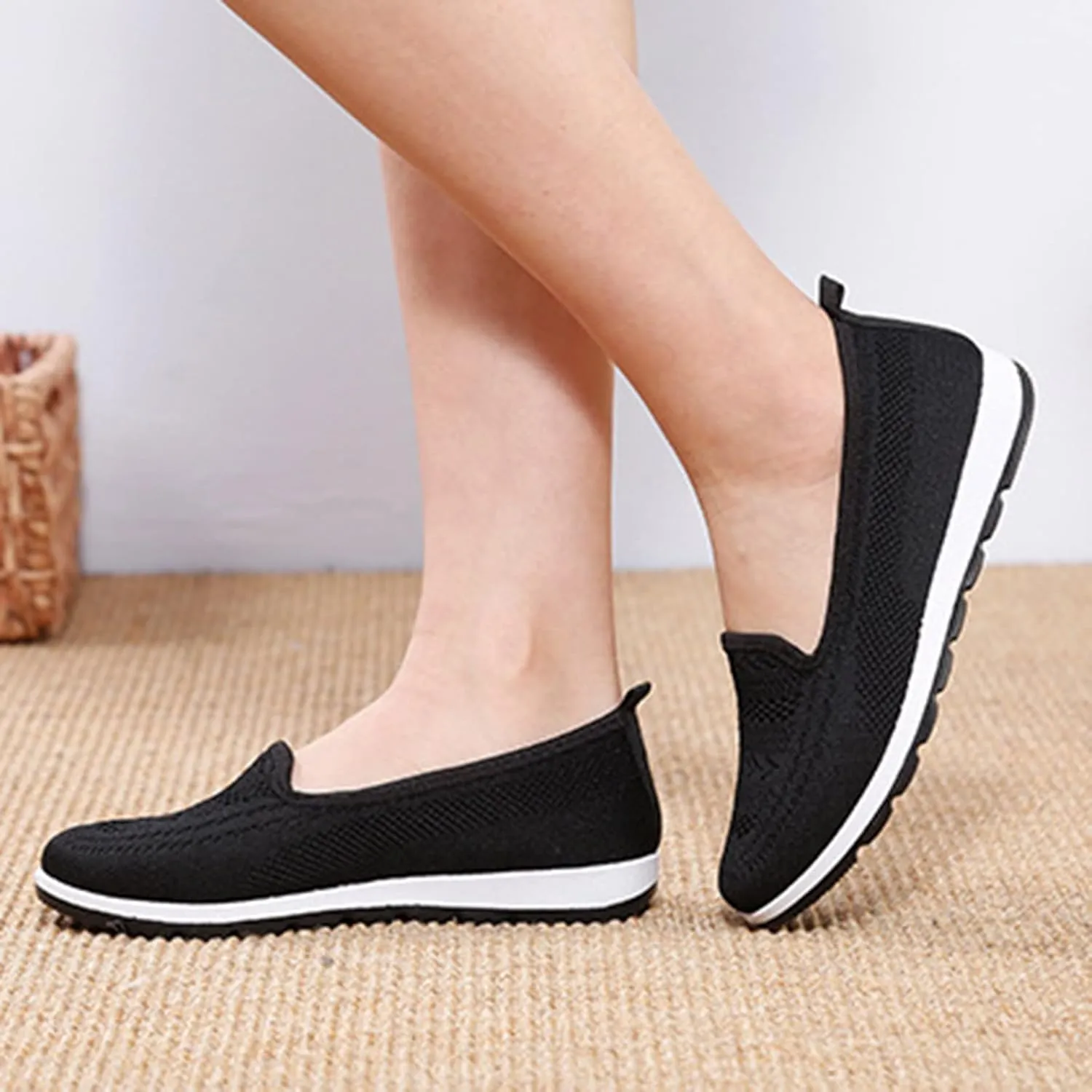 Womens Orthopedic Casual Loafers Slip On Walking Shoes with Arch Support Comfortable Sneakers Plantar Fasciitis Relief Foot Heel Pain Diabetic