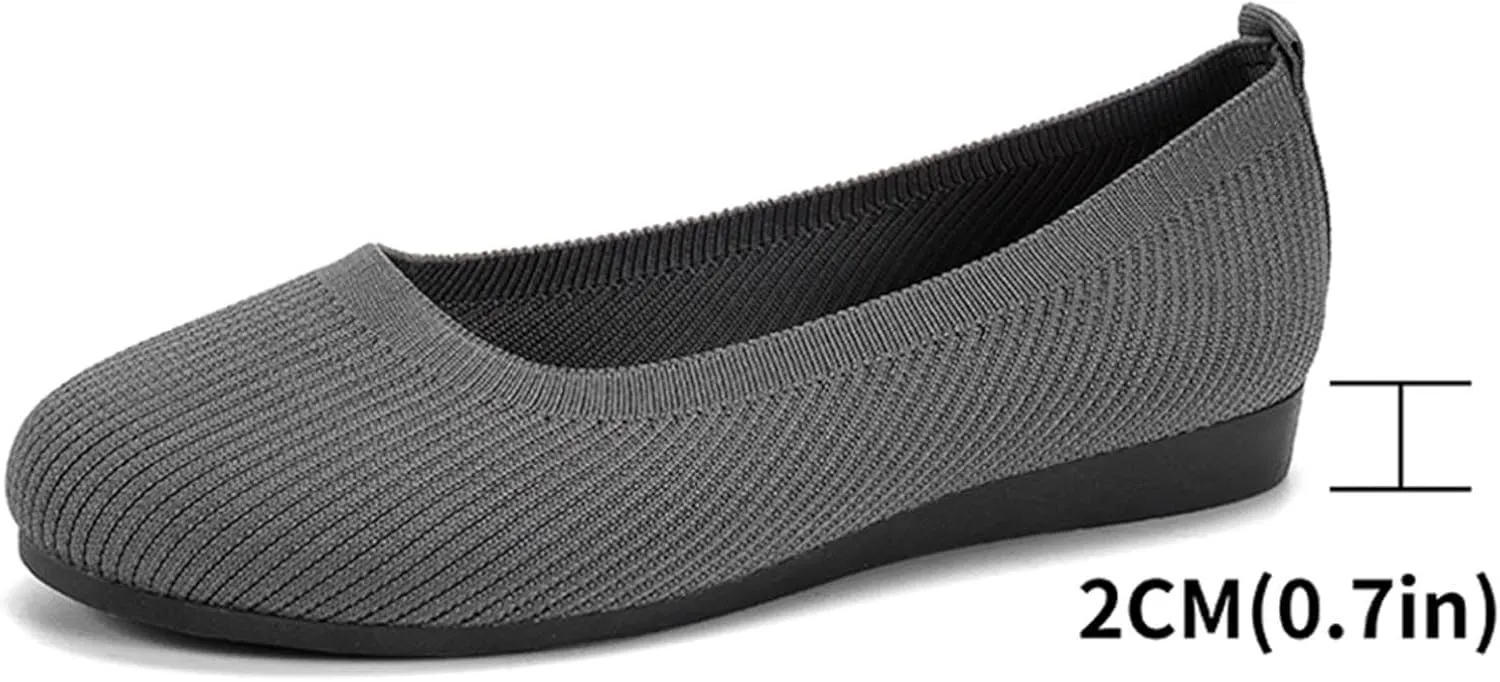 Women's Pointed-Toe Ballet Classic Slip-On Breathable Dress Casual Shoe for Men