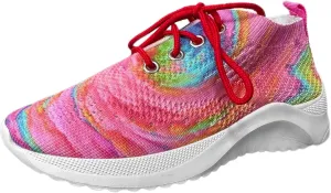 Womens Recovery Shoes White Sneaker Non Slip Gym Workout Shoes Breathable Fashion Sneakers for Women