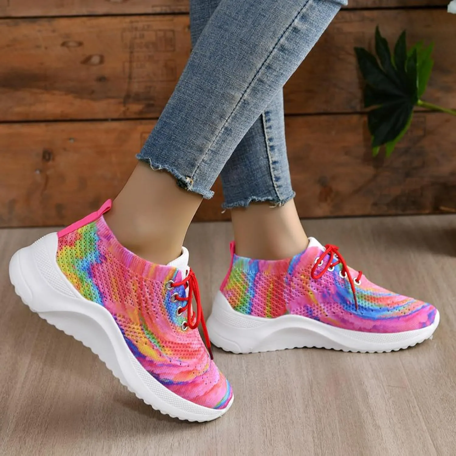 Womens Recovery Shoes White Sneaker Non Slip Gym Workout Shoes Breathable Fashion Sneakers for Women
