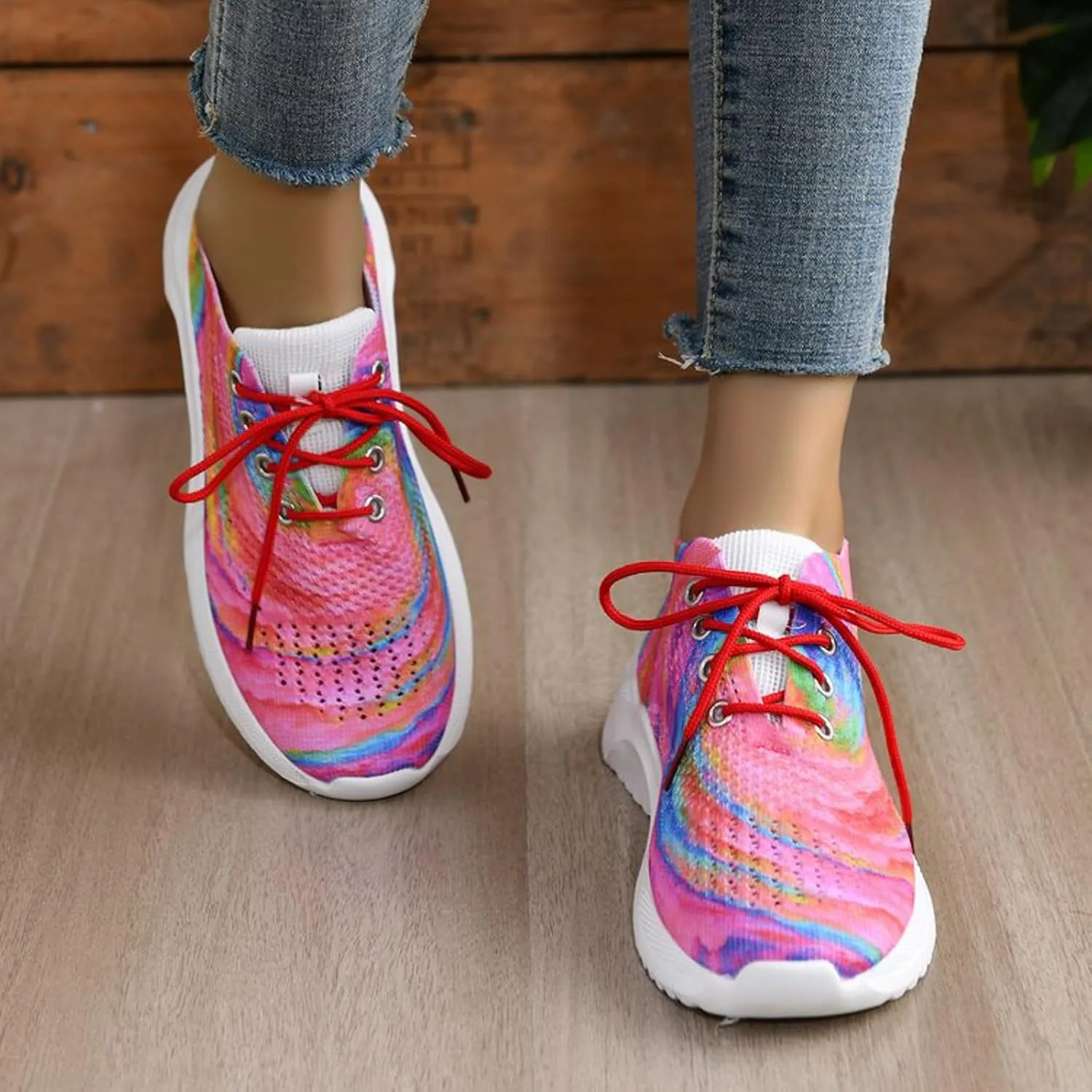 Womens Recovery Shoes White Sneaker Non Slip Gym Workout Shoes Breathable Fashion Sneakers for Women