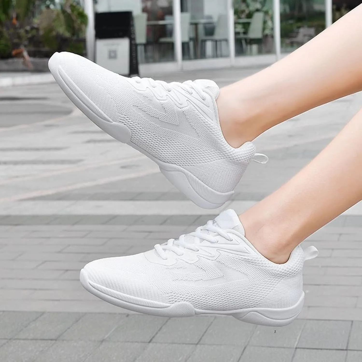 Womens Sneakers Air Cushion Running Shoes Lace Up Tennis Shoes Men Mesh Breathable Men's Casual Shoes Fashion Sneakers Platform Tennis Shoe Cross Trainer Shoe